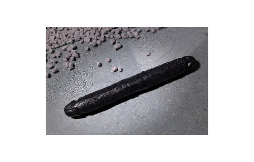 Slim Double-Sided Dildo 30.5 cm Black - Realistic & Firm