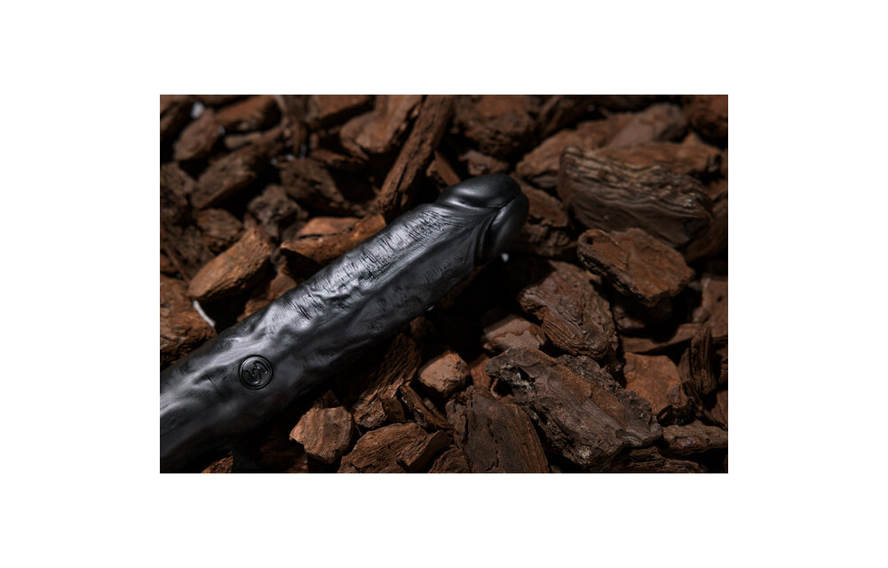 Schlanker doppelseitiger Dildo 30,5 cm Schwarz – Realistisch & Fest