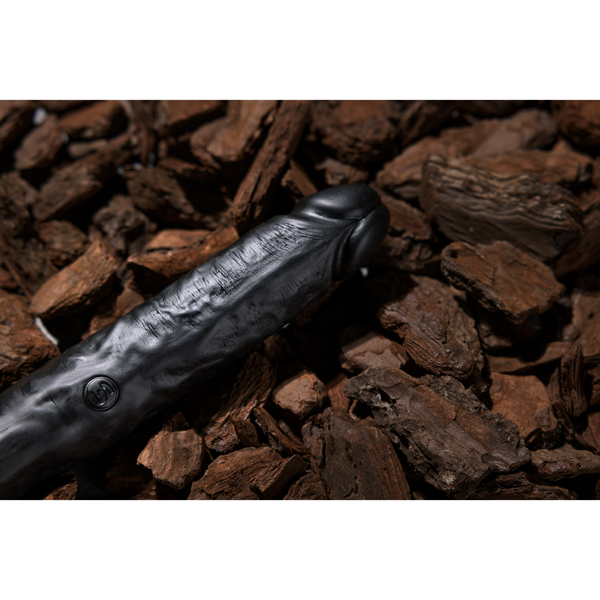 Slim Double-Sided Dildo 30.5 cm Black - Realistic & Firm