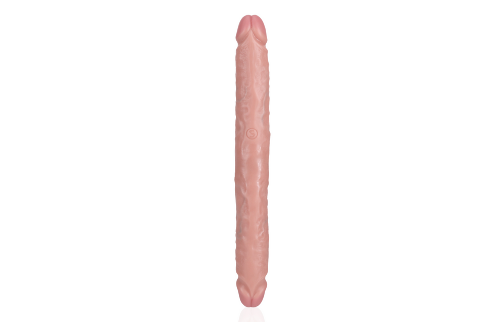 Slanke Dubbelzijdige Dildo 30,5x3,8 cm - Realistisch & Huidskleur