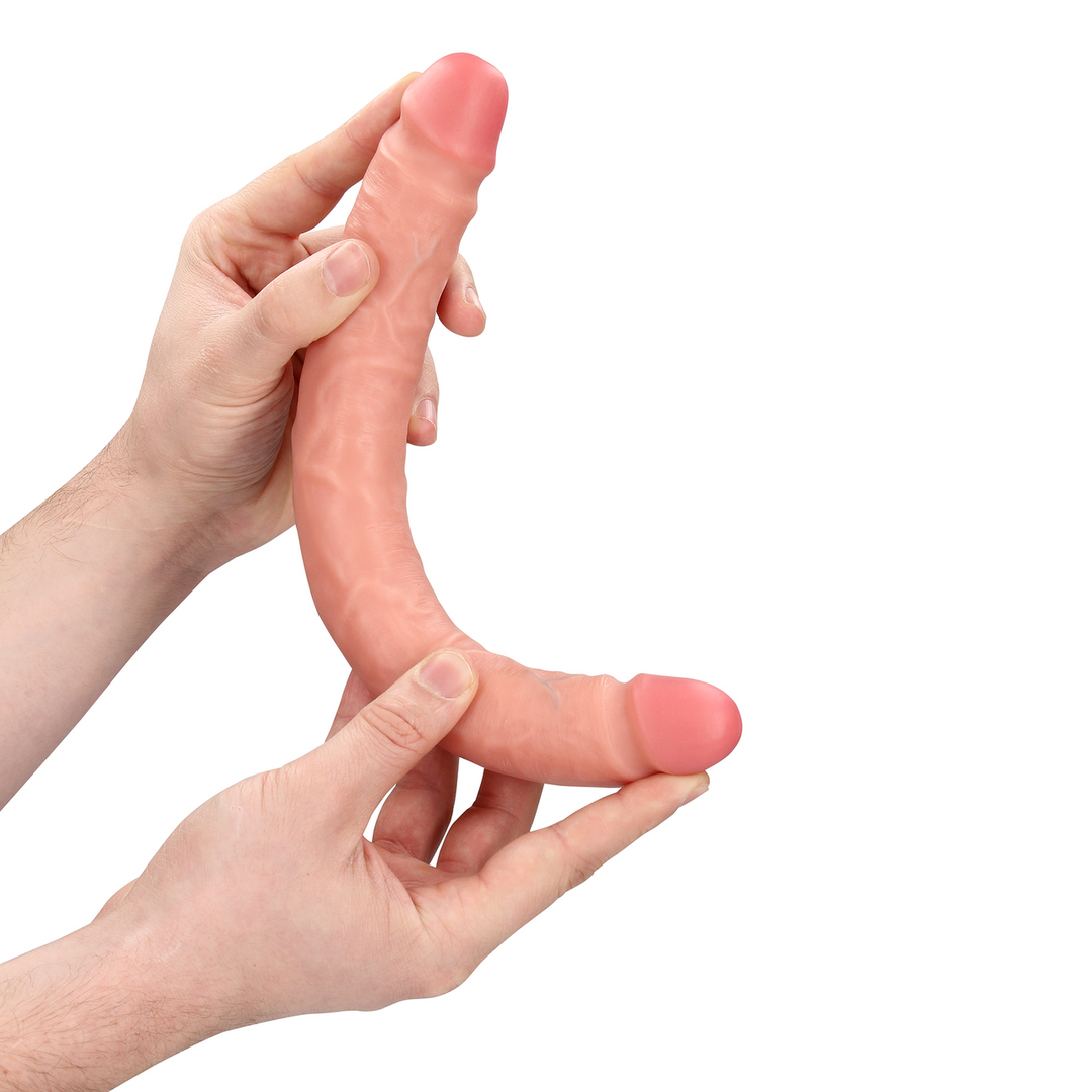 Slanke Dubbelzijdige Dildo 30,5x3,8 cm - Realistisch & Huidskleur