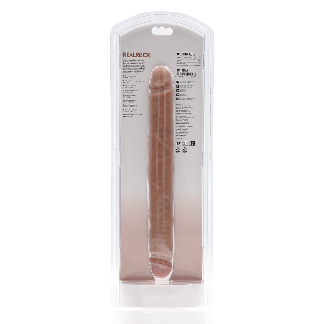 Slanke Dubbelzijdige Dildo 30,5 cm - Realistische Sensatie