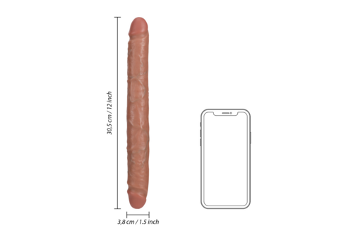 Slanke Dubbelzijdige Dildo 30,5 cm - Realistische Sensatie