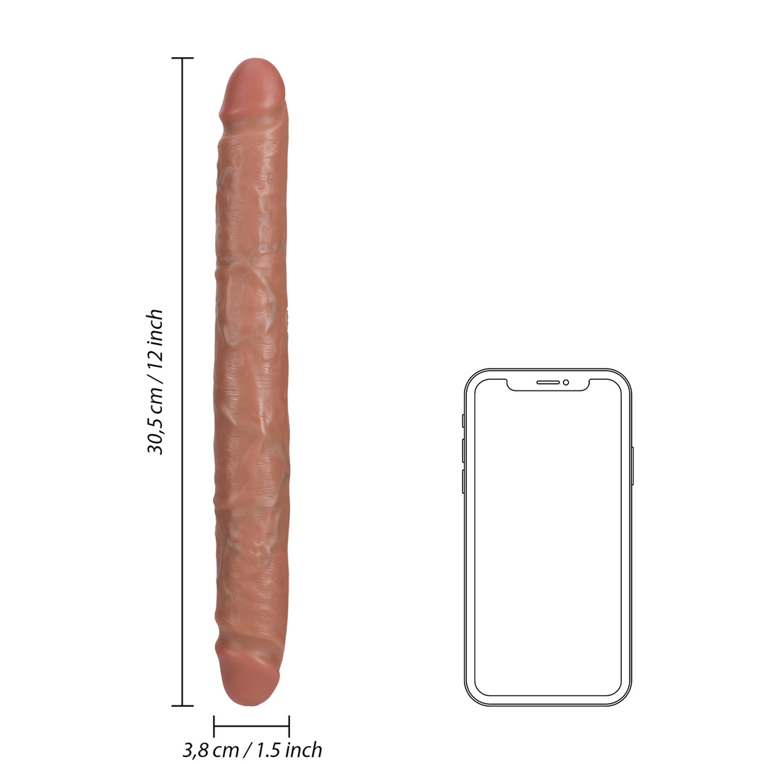 Slanke Dubbelzijdige Dildo 30,5 cm - Realistische Sensatie