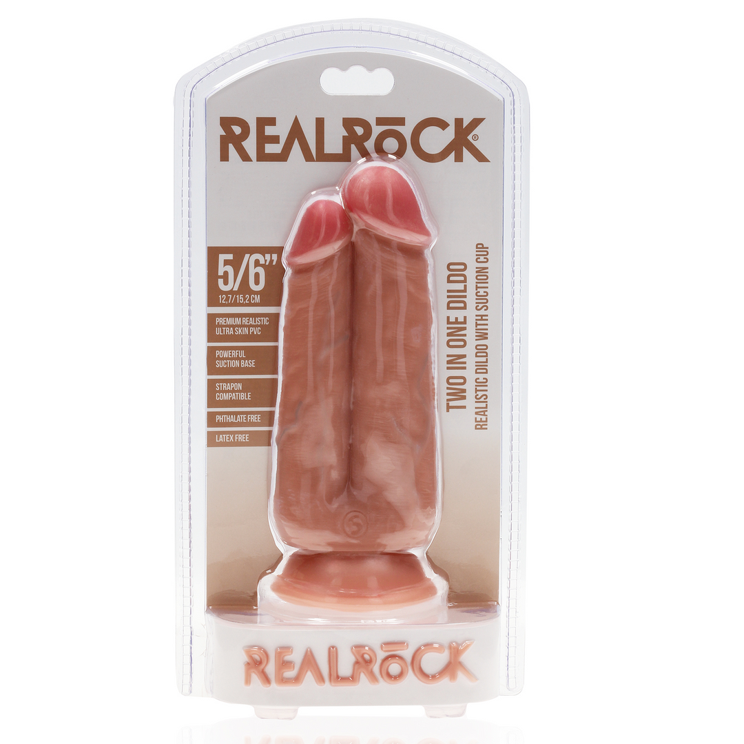 Zwei-in-Eins-Dildo 6,4 cm – realistisch, stark und hautfarben