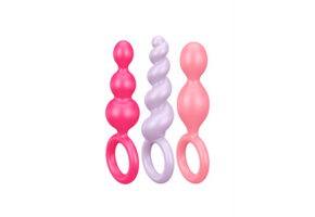 Booty Call Butt Plug Set 12 cm – 3 Stück, mehrfarbig | Satisfyer