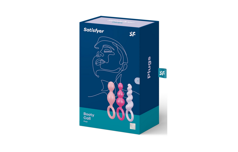 Booty Call Butt Plug Set 12 cm - 3 Stuks Multikleur | Satisfyer