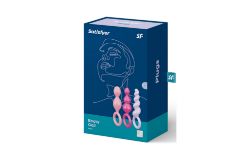 Booty Call Butt Plug Set 12 cm - 3 Pieces Multicoloured | Satisfyer