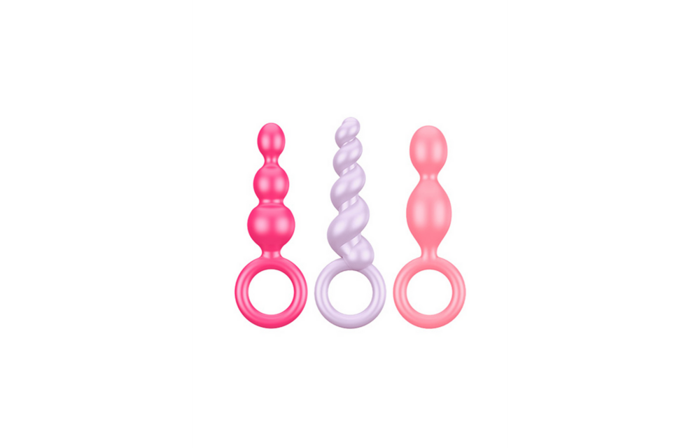 Booty Call Butt Plug Set 12 cm - 3 Stuks Multikleur | Satisfyer