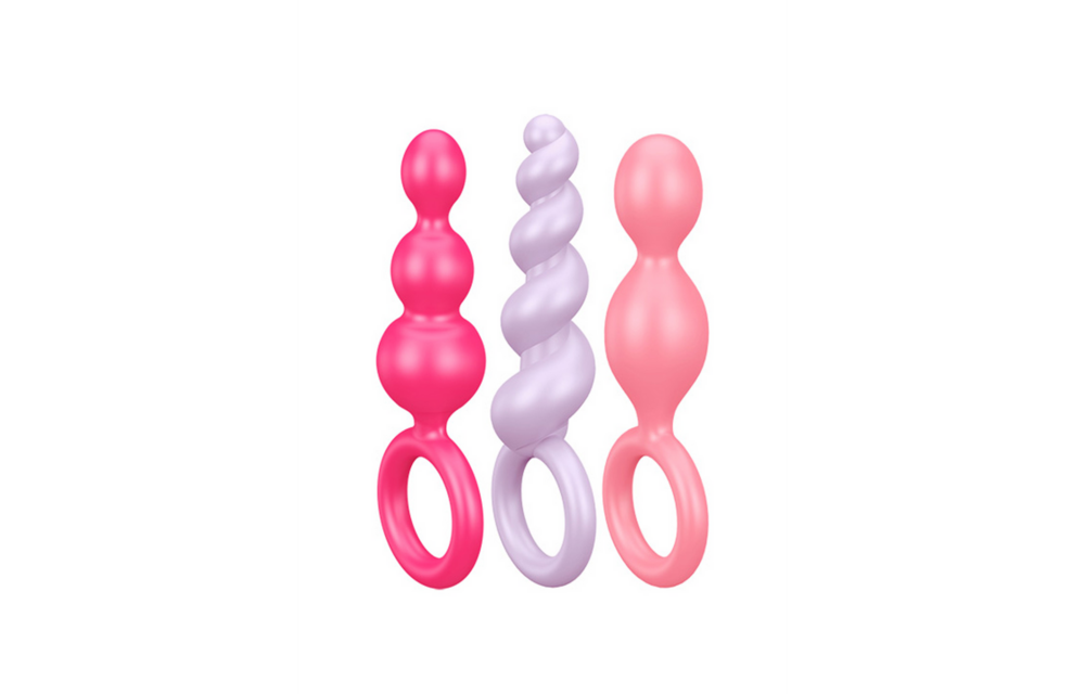 Booty Call Butt Plug Set 12 cm - 3 Pieces Multicoloured | Satisfyer