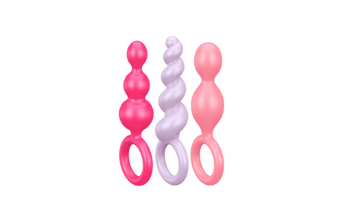 Booty Call Butt Plug Set 12 cm - 3 Pieces Multicoloured | Satisfyer