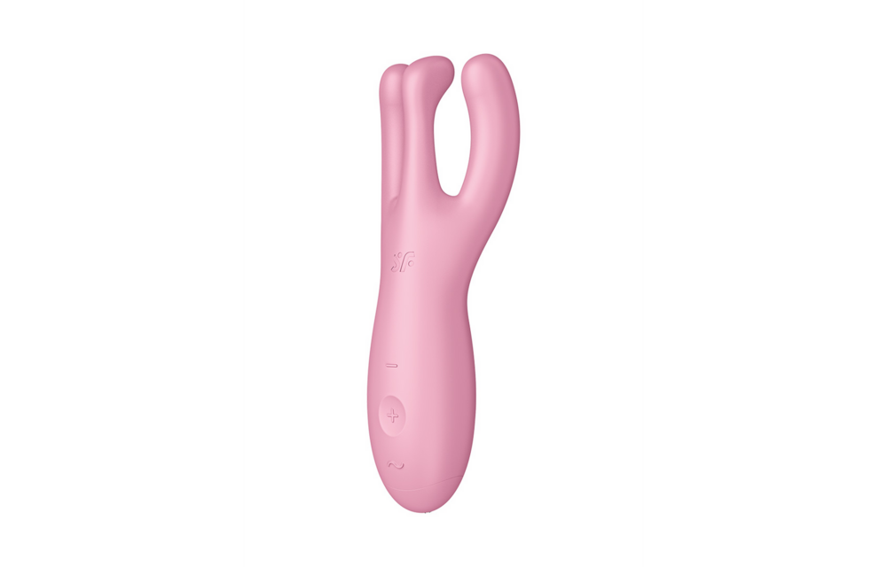 Threesome 4Plus Lay-on Vibrator Rosa | Leistungsstark & wiederaufladbar