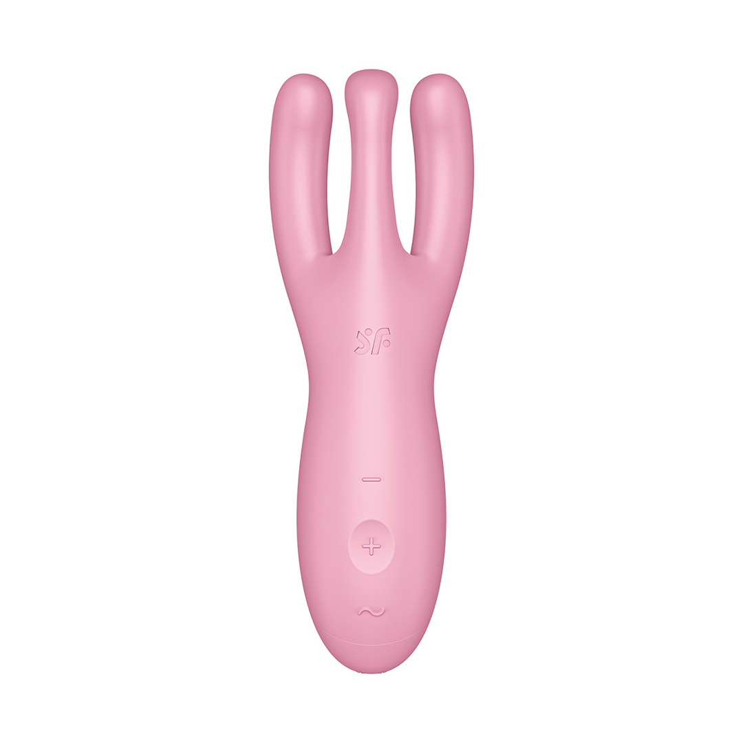 Threesome 4Plus Lay-on Vibrator Pink | Powerful & Rechargeable