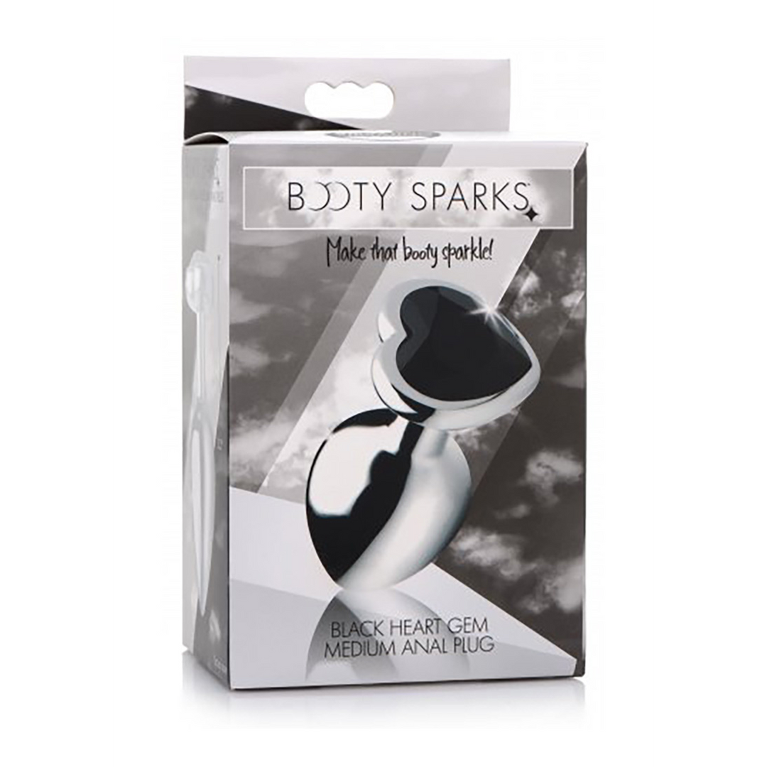 Zwarte Hart Butt Plug Medium 8,3 cm – Komfort & Verführung