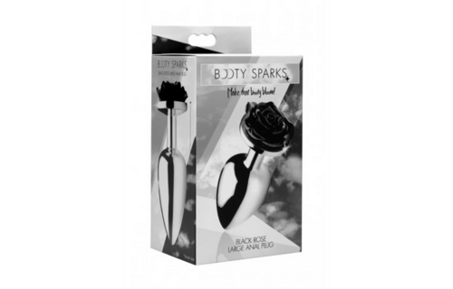 Schwarze Rose Buttplug Groß 10,2 cm – Stilvoll & Sinnlich