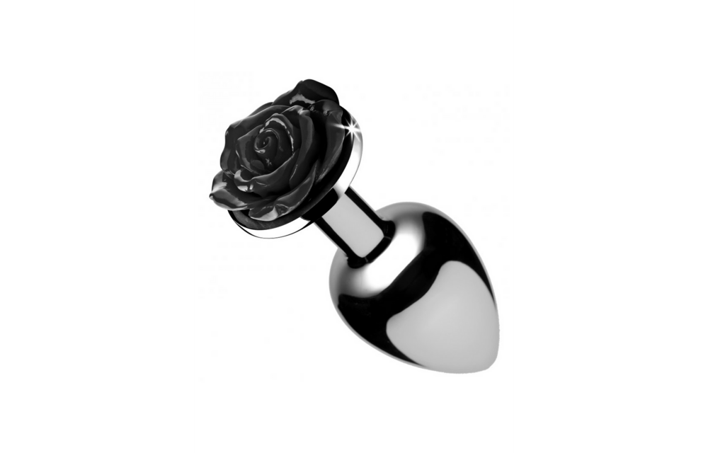 Zwarte Roos Buttplug Groot 10,2 cm – Stijlvol & Sensueel