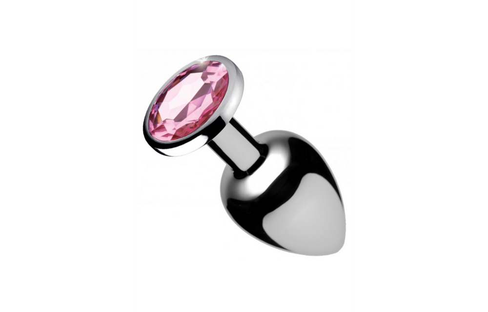 Rosa Edelstein Butt Plug 10,2 cm – Elegantes Analvergnügen