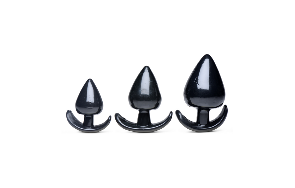 Triple Spades 11,3 cm – 3-teiliges Analplug-Set XL Genuss