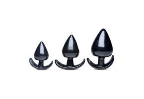 Triple Spades 11.3 cm - 3-piece anal plug set XL Pleasure