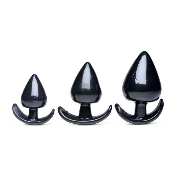 Triple Spades 11,3 cm - 3-delige anale plug set XL Genot
