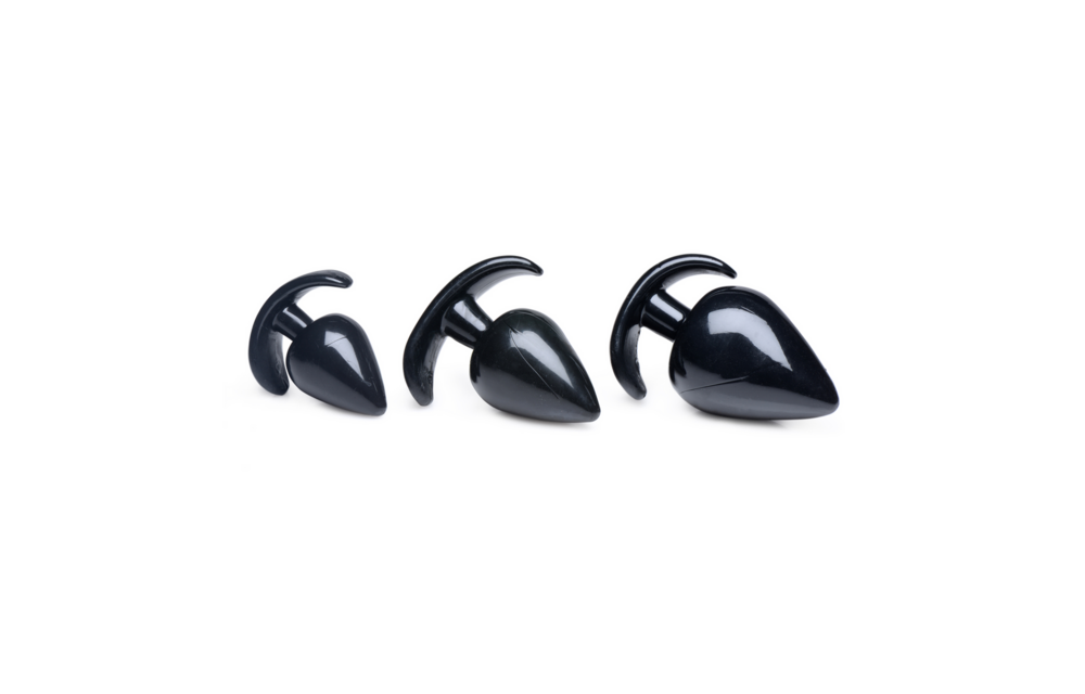 Triple Spades 11.3 cm - 3-piece anal plug set XL Pleasure