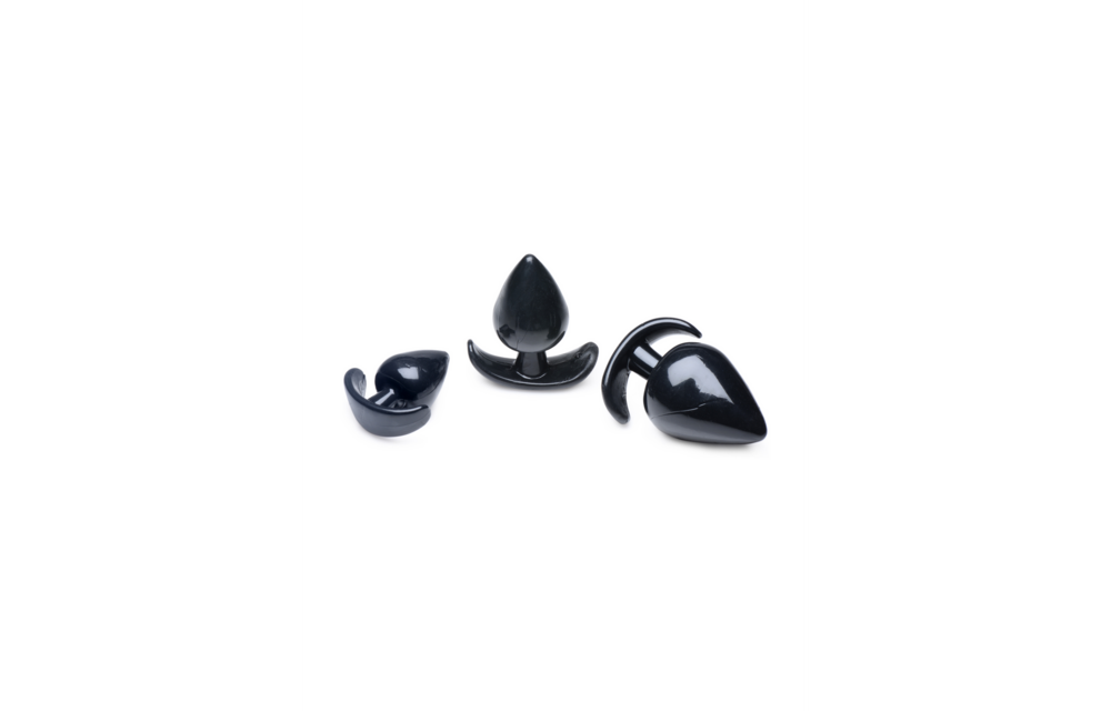 Triple Spades 11.3 cm - 3-piece anal plug set XL Pleasure