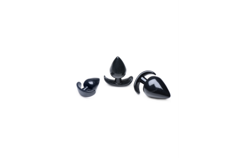 Triple Spades 11,3 cm - 3-delige anale plug set XL Genot