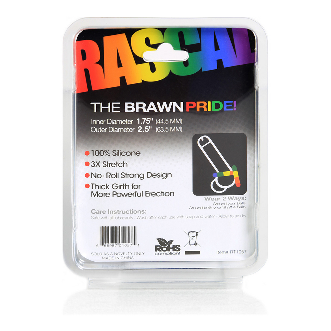 Brawn Pride Cockring – Krachtige LHBT Siliconen Ring
