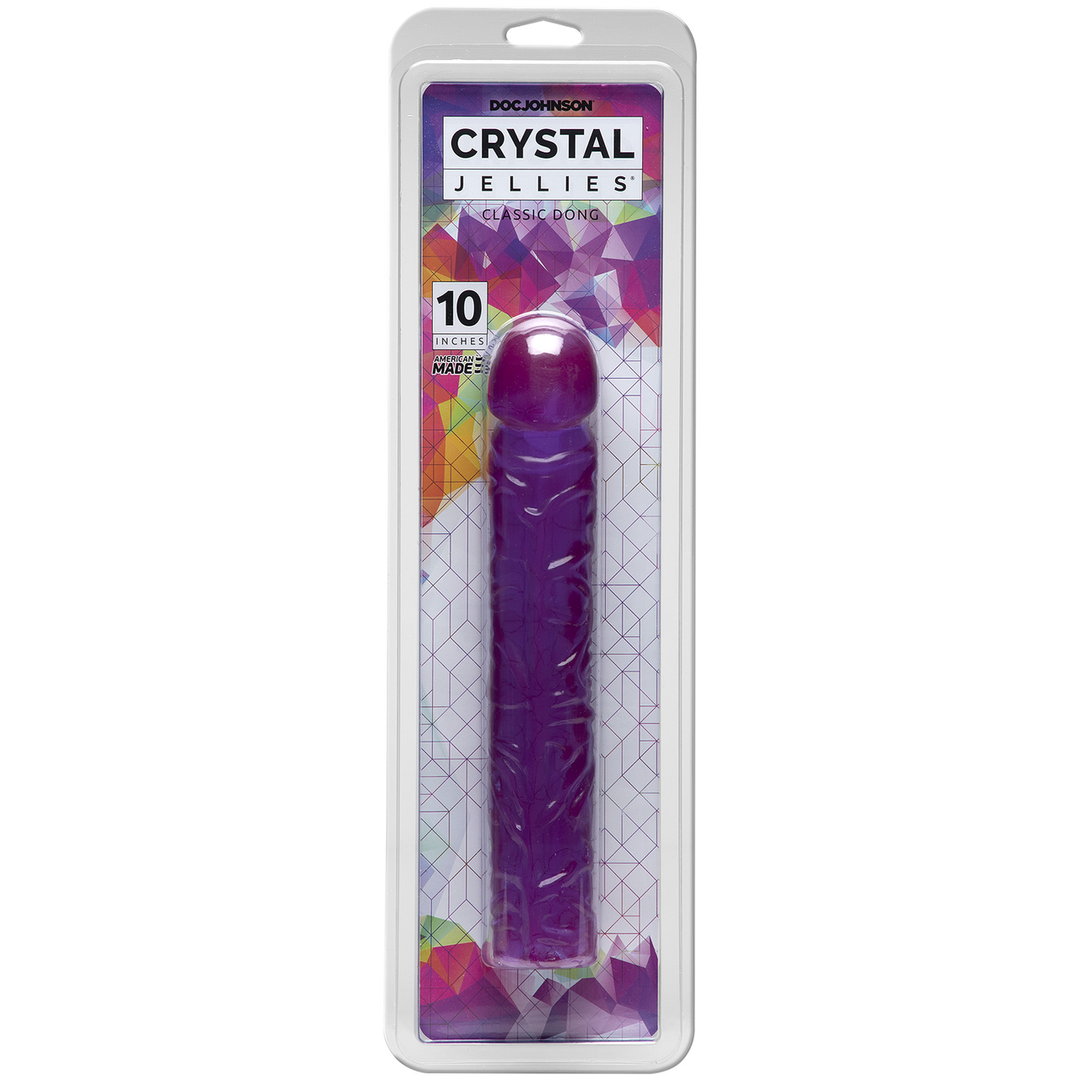 Classic Dong 24,1 cm – Flexibler, kristallklarer Dildo