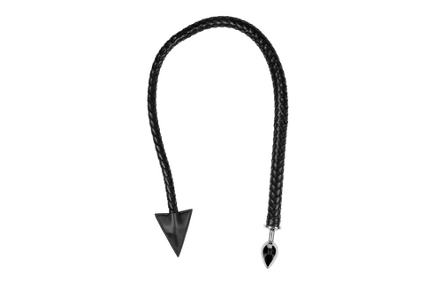 Metaal Anal Plug Devil's Tail - Zwart