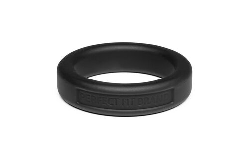 Silicone Hefty Ring Classic Cock Ring 3.6 cm Black - Comfort
