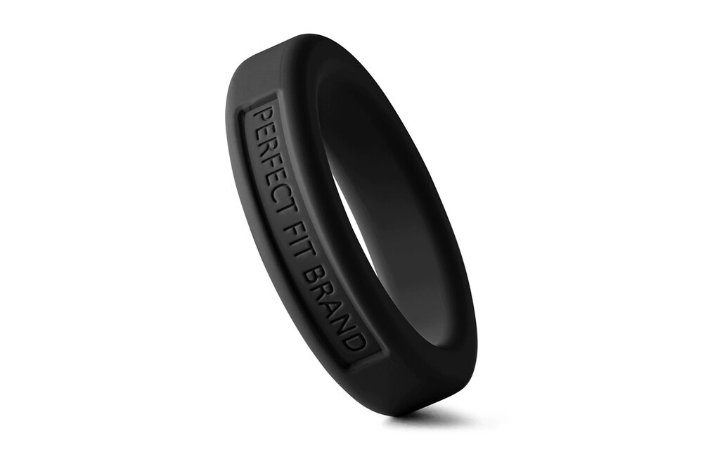 Silicone Hefty Ring Classic Cockring 3,6 cm Zwart - Comfort