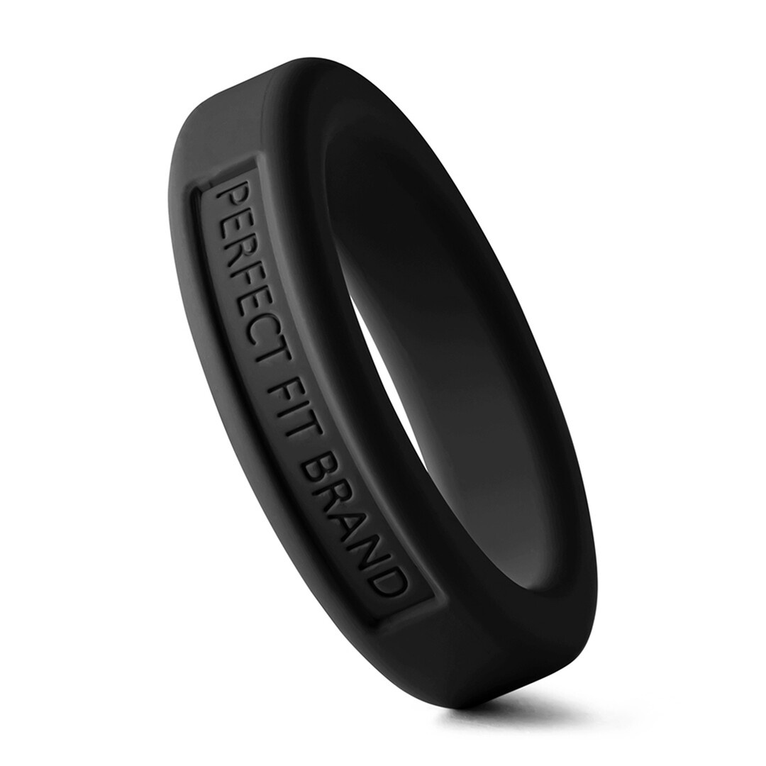 Silicone Hefty Ring Classic Cock Ring 3.6 cm Black - Comfort