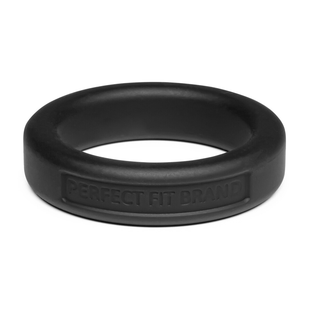 Silicone Hefty Ring Classic Cock Ring 3.6 cm Black - Comfort