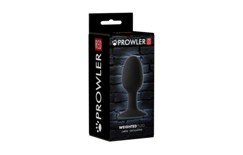 Prowler RED Butt Plug Large 14 cm – Oscillating & Weighted