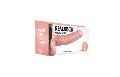 Hohler Strap-On mit Hoden 9 cm – RealRock Power & Vergnügen