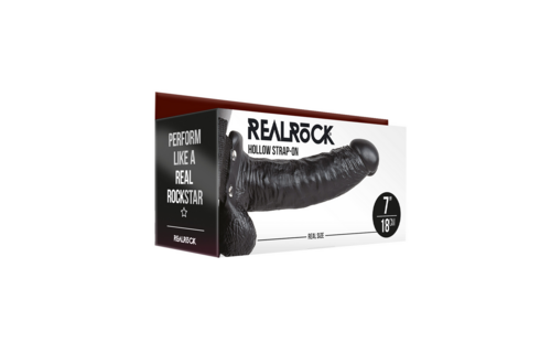 Hohler Strap-On mit Hoden 9 cm – RealRock Power & Vergnügen