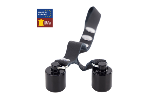 Leather Ball Weights 2x50g Black - Stylish & Durable