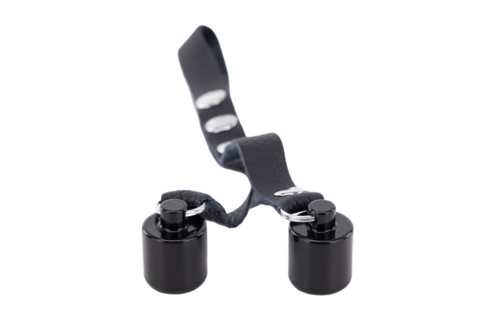 Leather Ball Weights 2x50g Black - Stylish & Durable