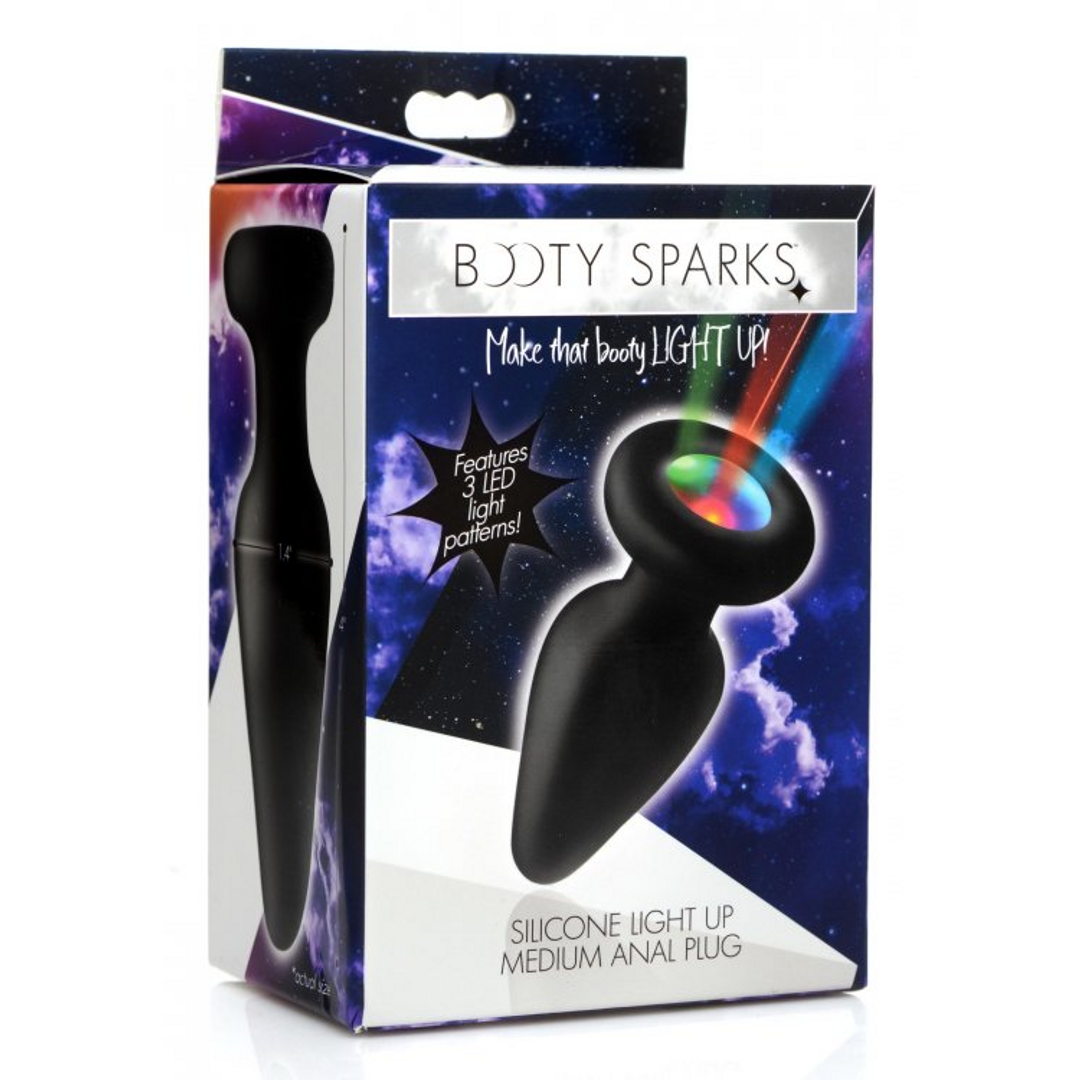 Luminous Silicone Butt Plug Medium 10.1 cm – LED LED