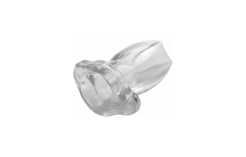 Gape Glory 7.6 cm Transparent Hollow Anal Plug - Large