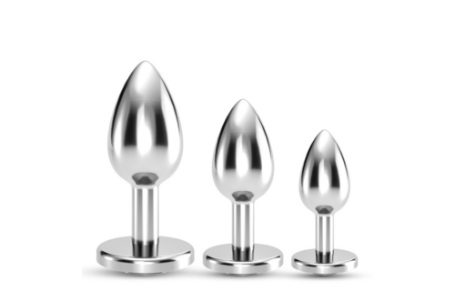 Bijou - Anal Train Trio - 3 Juwelen Plugs - Schwarz