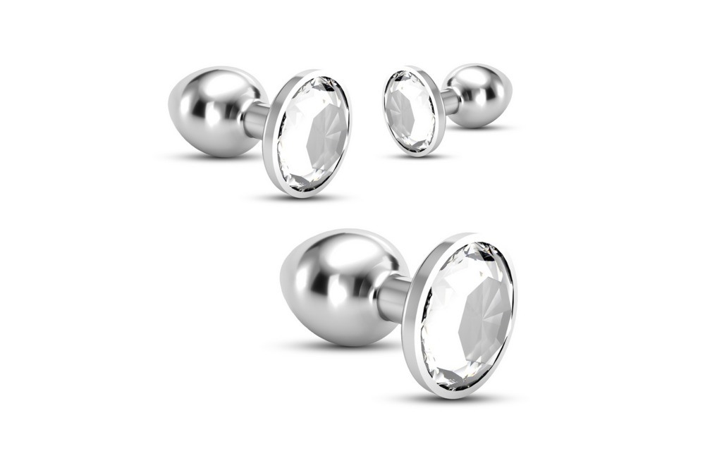 Bijou Anal Train Trio 8.5 cm – Luxury Transparent Jewellery