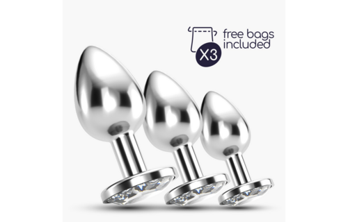 Bijou Anal Train Trio 8,5 cm – Luxe Doorzichtige Sieraden