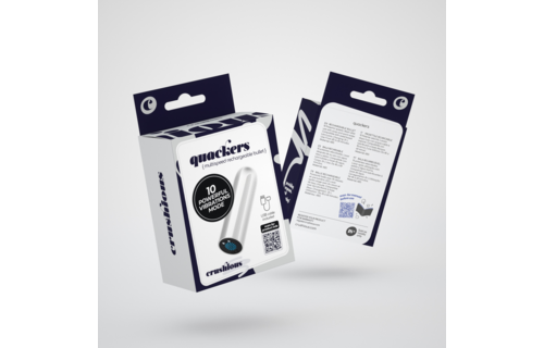 Quackers - USB Rechargeable Vibrating Bullet - White