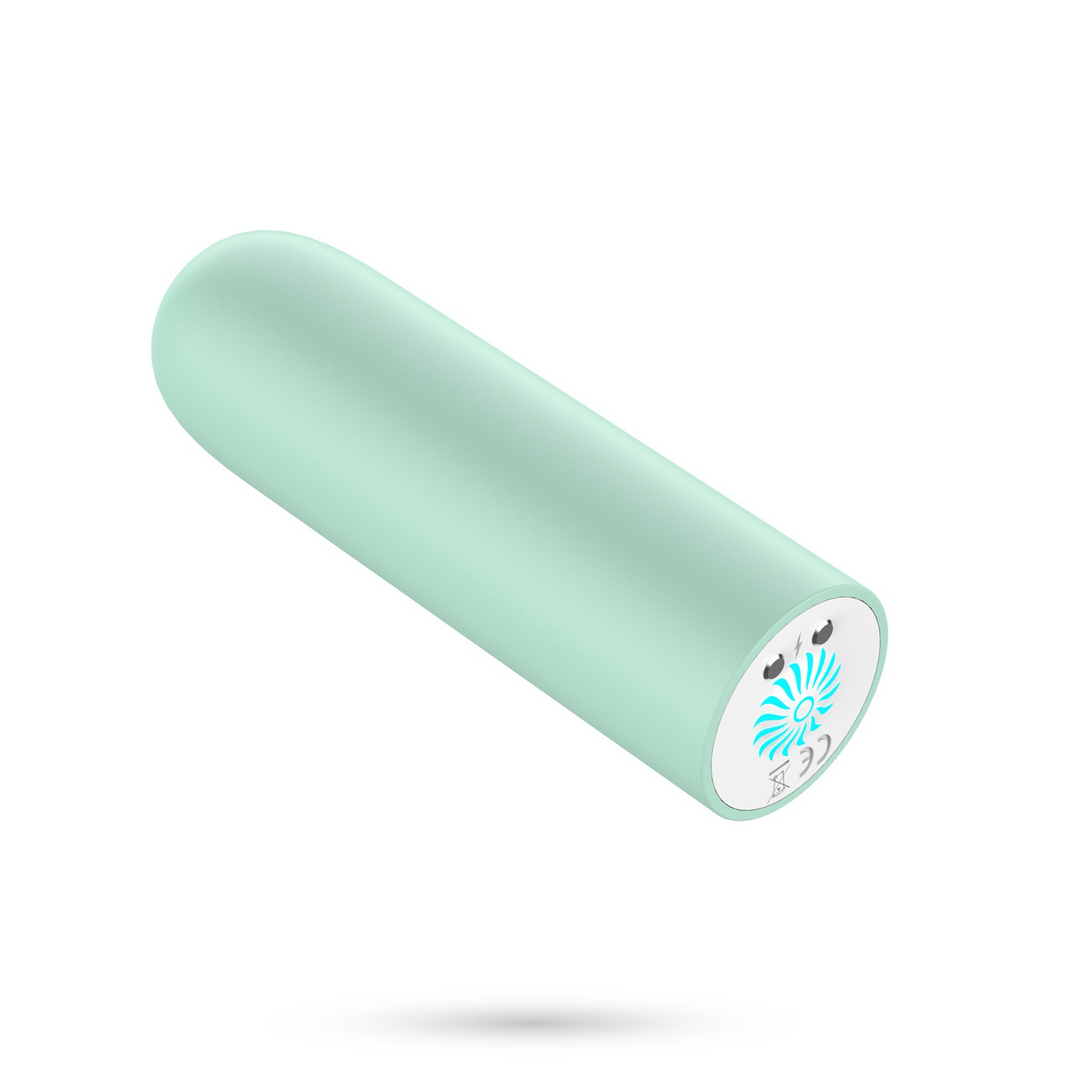 Quackers - USB Rechargeable Vibrating Bullet - Mint Green