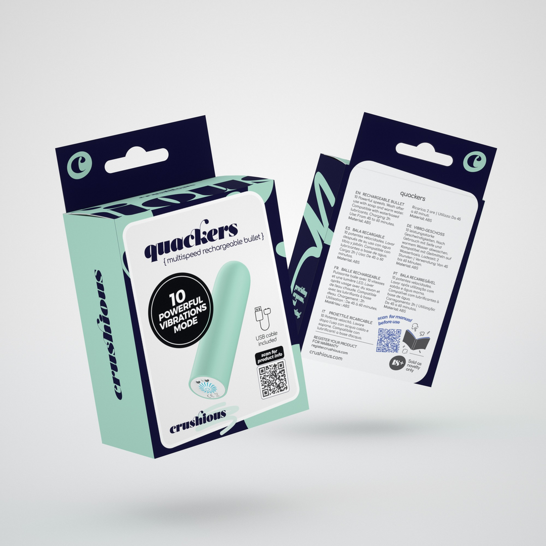 Quackers - USB Oplaadbare Vibrerende Bullet - Muntgroen