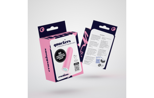 Quackers USB Vibrating Bullet Pink – Compact & Powerful