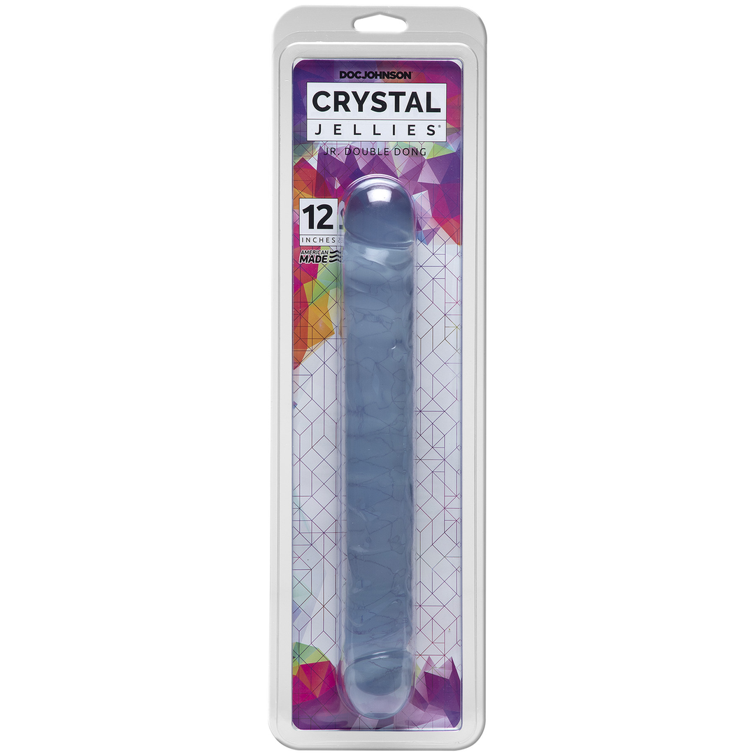 Jr. Double Dong 30,2 cm – Flexibler Doppeldildo Transparent
