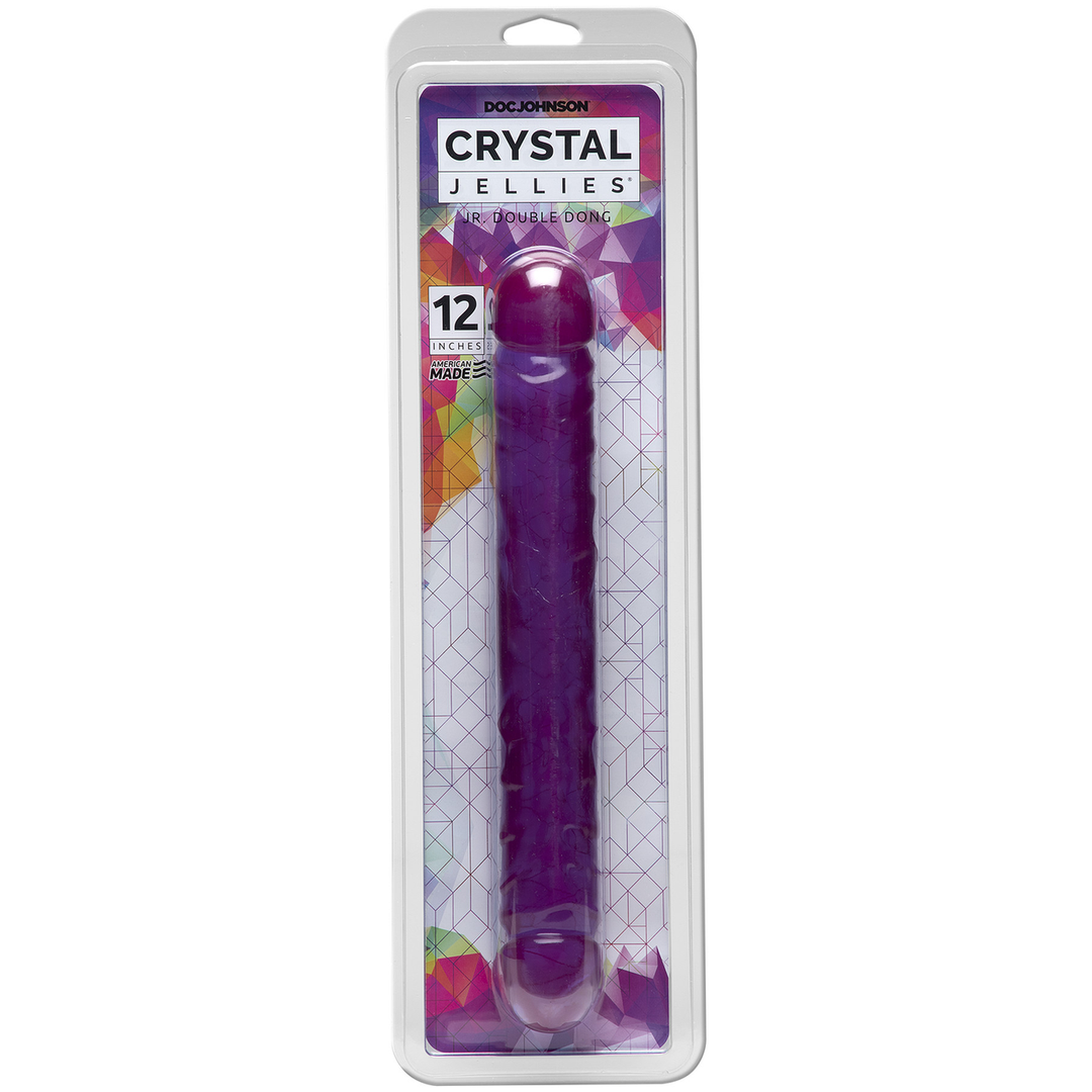 Jr. Double Dong 30,2 cm – Flexibler Doppeldildo, violett